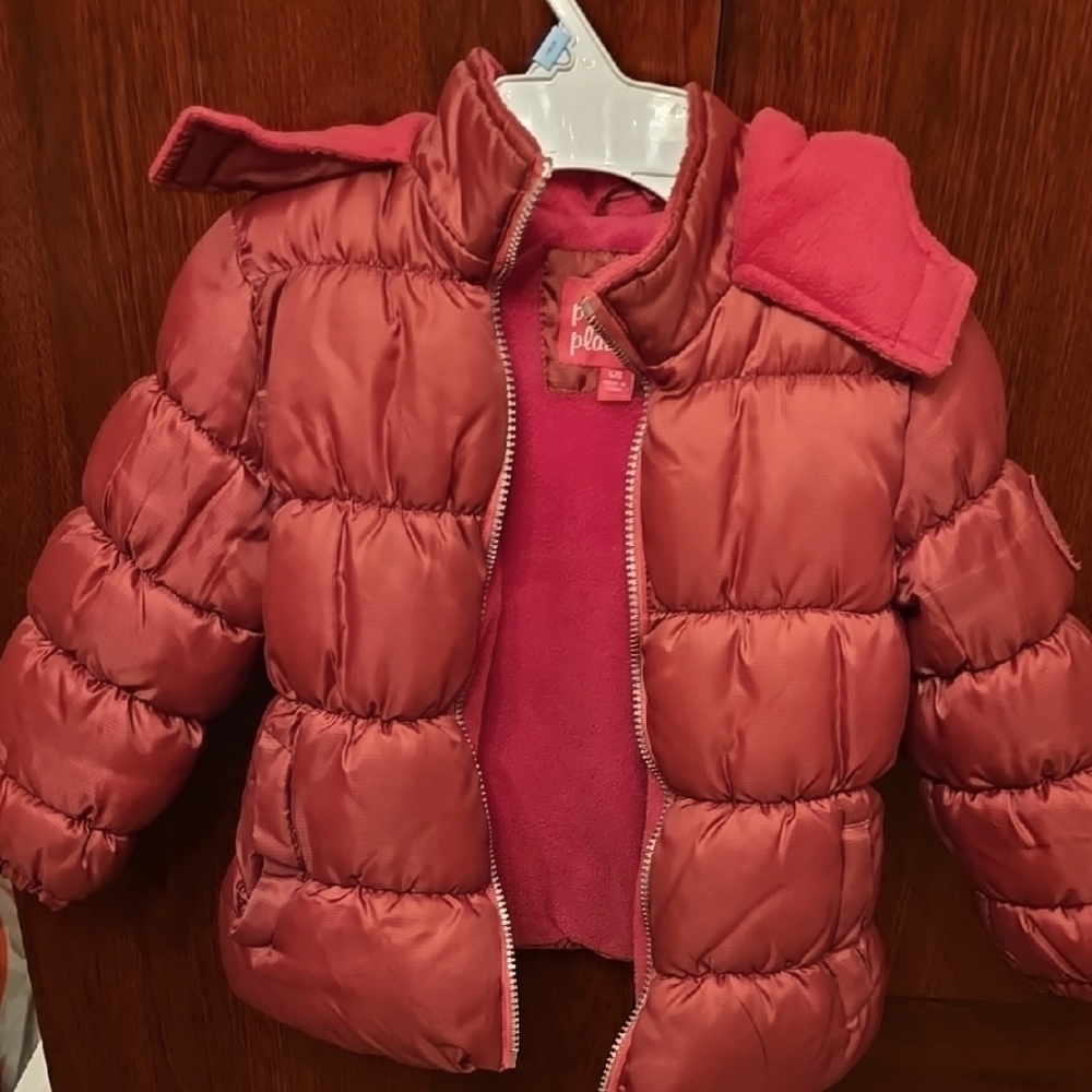 Kids Pink Puffer Jacket
